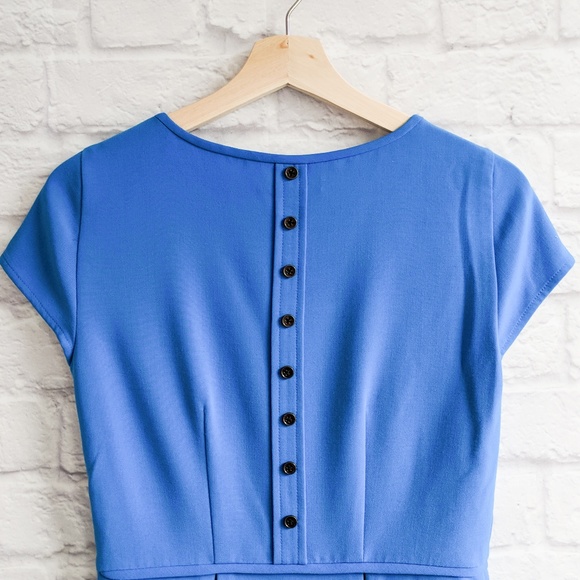 Madewell Tailored Minidress in Blue - Picture 6 of 8